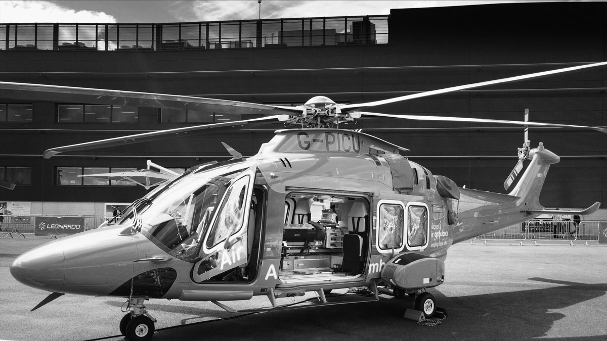 Helicopter at Farnborough International Airshow