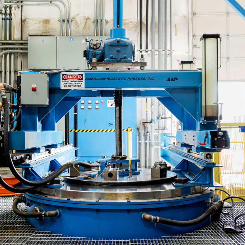 A Hot Isostatic Pressing Machine at a Kittyhawk facility
