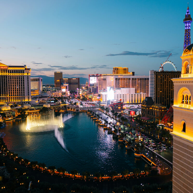 The Las Vegas Skyline at Night